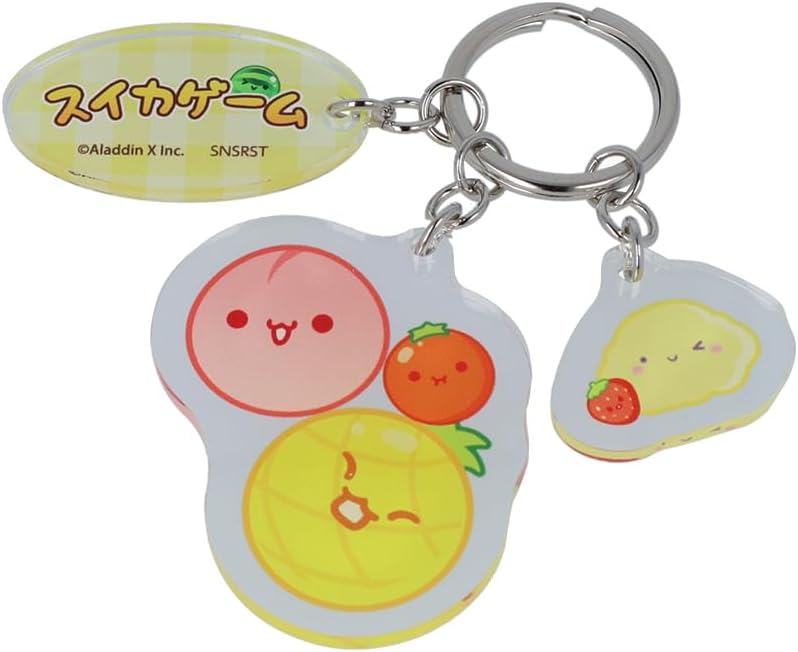 Sun-Star Stationery Watermelon Game Keychain Acrylic B Pattern S8347409