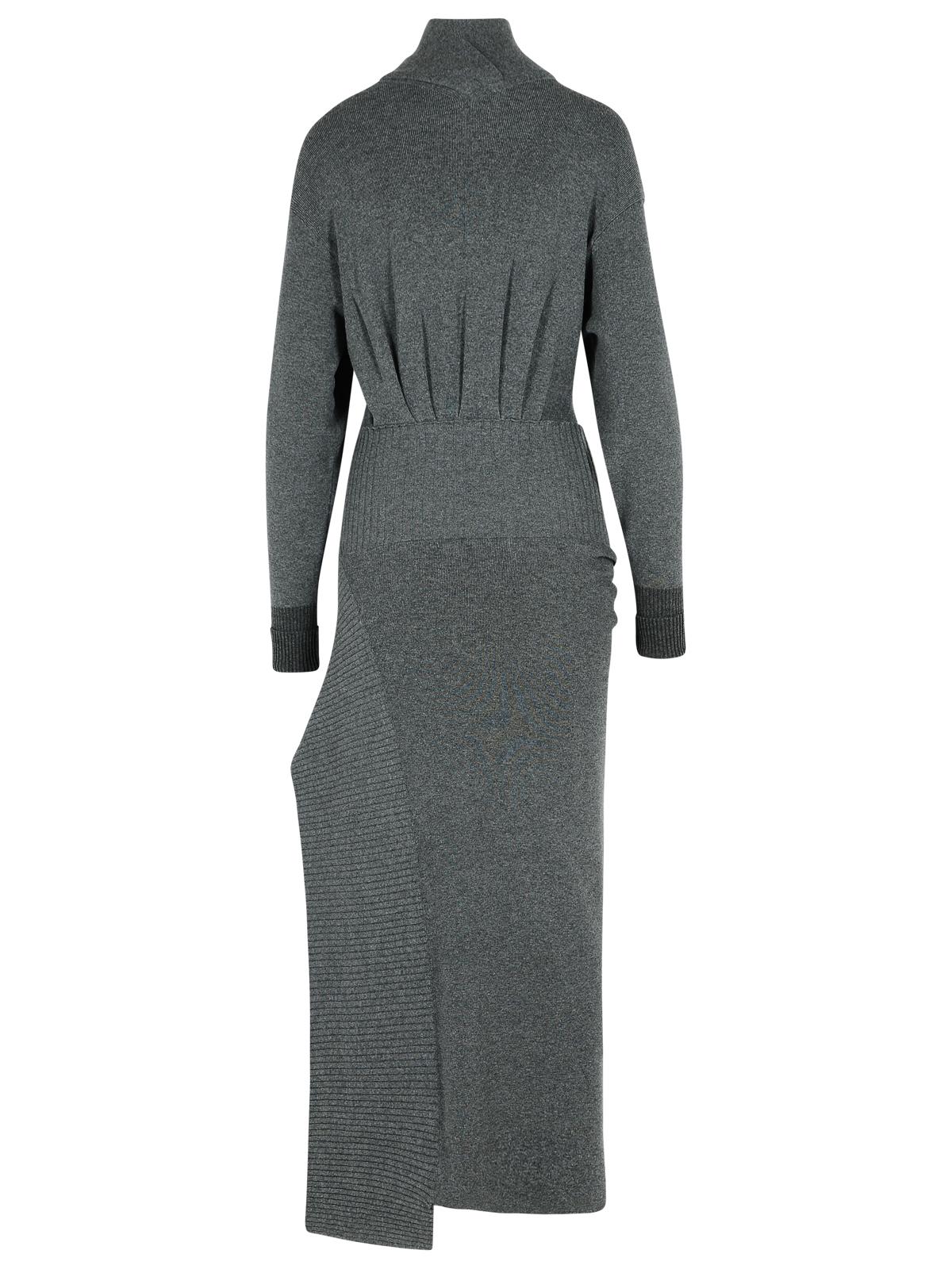 Lanvin ランバングレーウールブレンドドレス - Image 4