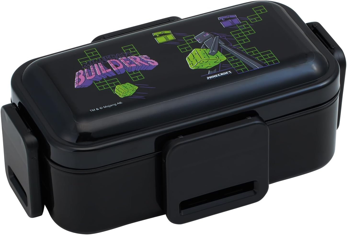 Skater PFLW4-A Bento Box, 2-Tier, 20.3 fl oz (600 ml), Dishwasher Safe, Microwave Safe, Made in Japan, Minecraft Team, Boys