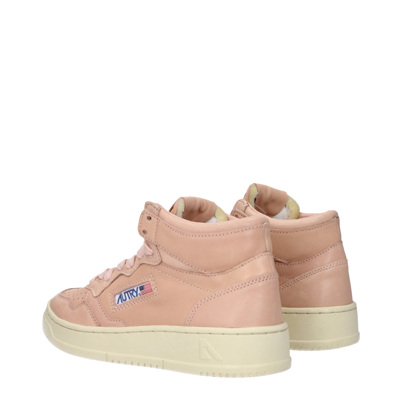 Autry Sneakers女性ピンクの革/桃 - Image 4