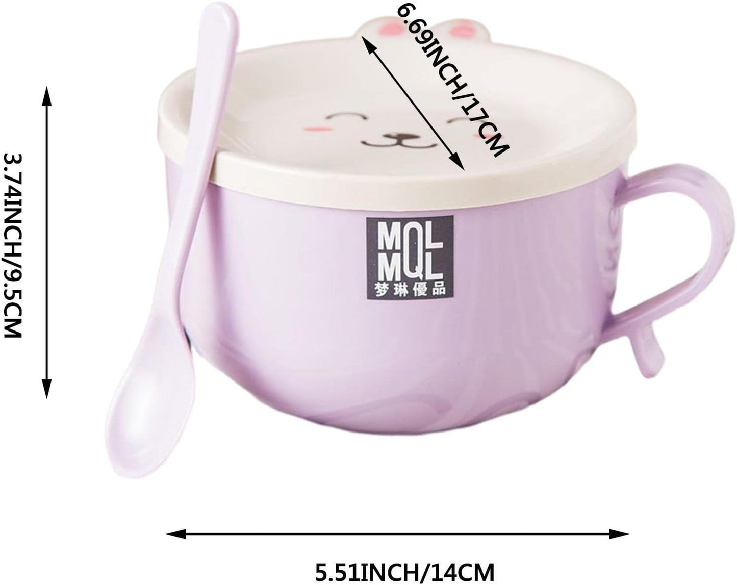 Ramen bowl with lid, cute cat instant ramen bowl, ramen bowl with chopsticks and spoon, ramen rice cooker soup bowl, salad bowl, cereal bowl, pasta bowl, dessert bowl with handle, udon, soba,