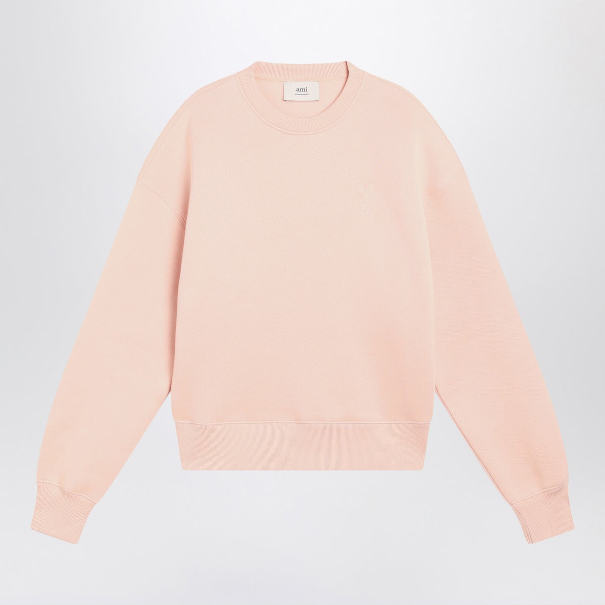 Ami Ami Paris Blush Pink Ami De Coeurスウェットシャツ - Image 4