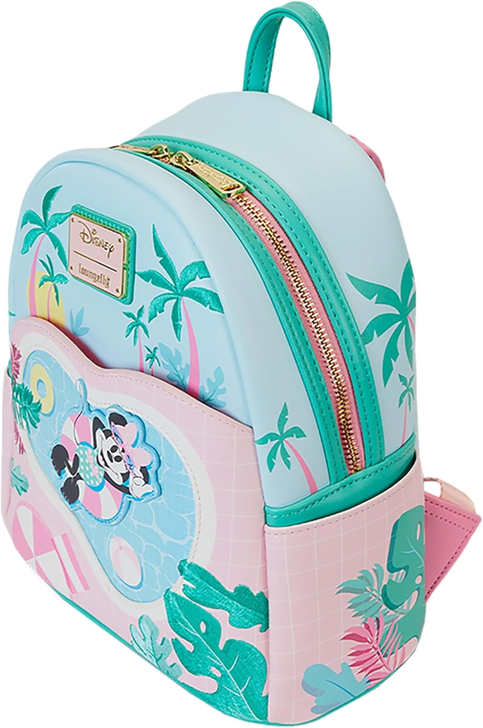Loungefly Disney Minnie Vacation Style Poolside Mini Mochila | Bolsas y mochilas de Minnie Mouse estándar