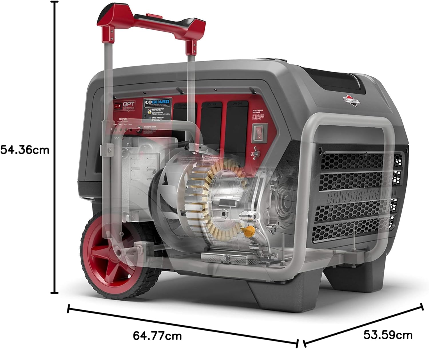 Briggs & Stratton Q6500 Quiet Power Series Inverter Generator | CO-GARD 6500 START WATT