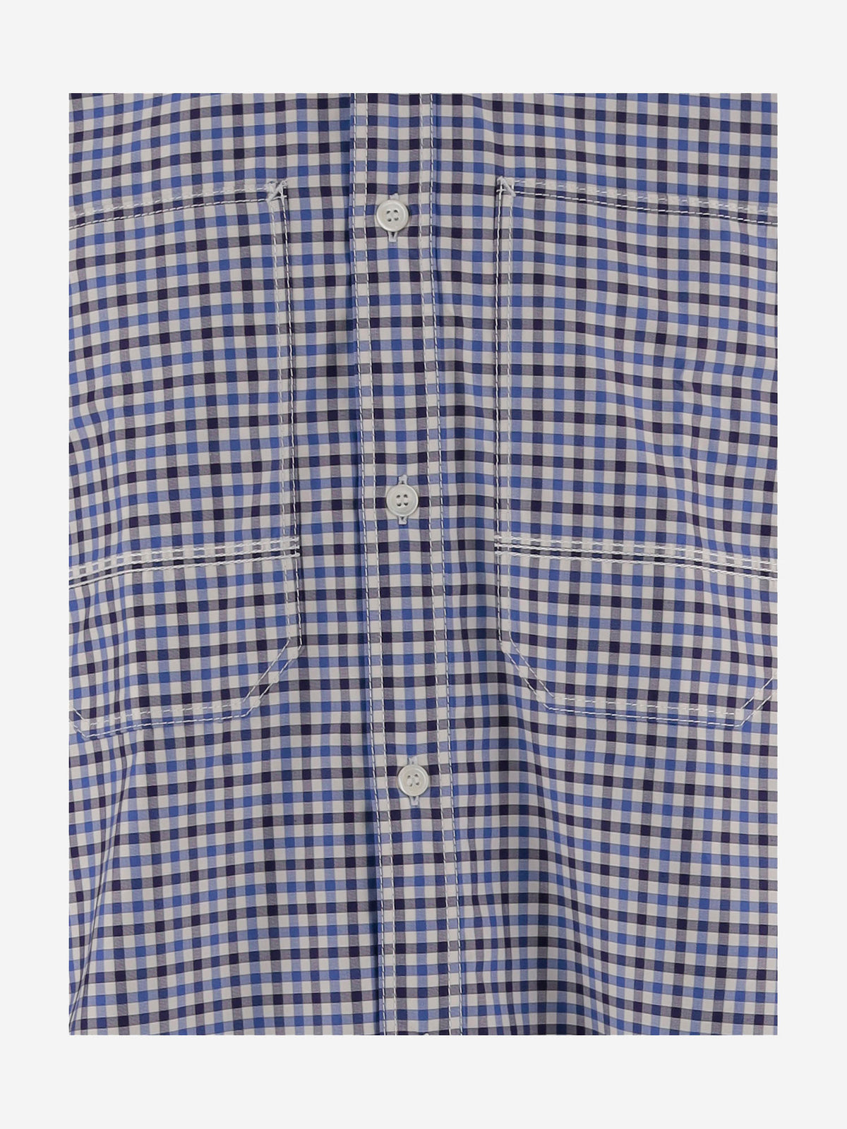 Junya ジュンヤ ワタナベ コントラストチェック柄コットンシャツ - Image 4