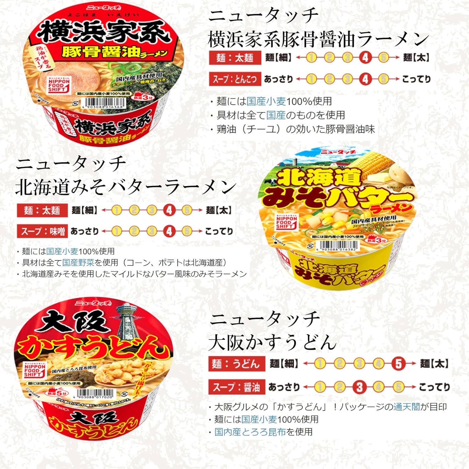 Cup Noodle Assortment 12-Pack Set Yamadai New Touch Super Noodles Cup Ramen Yakisoba Instant OUTURAL BOOMERS Sticker Included
