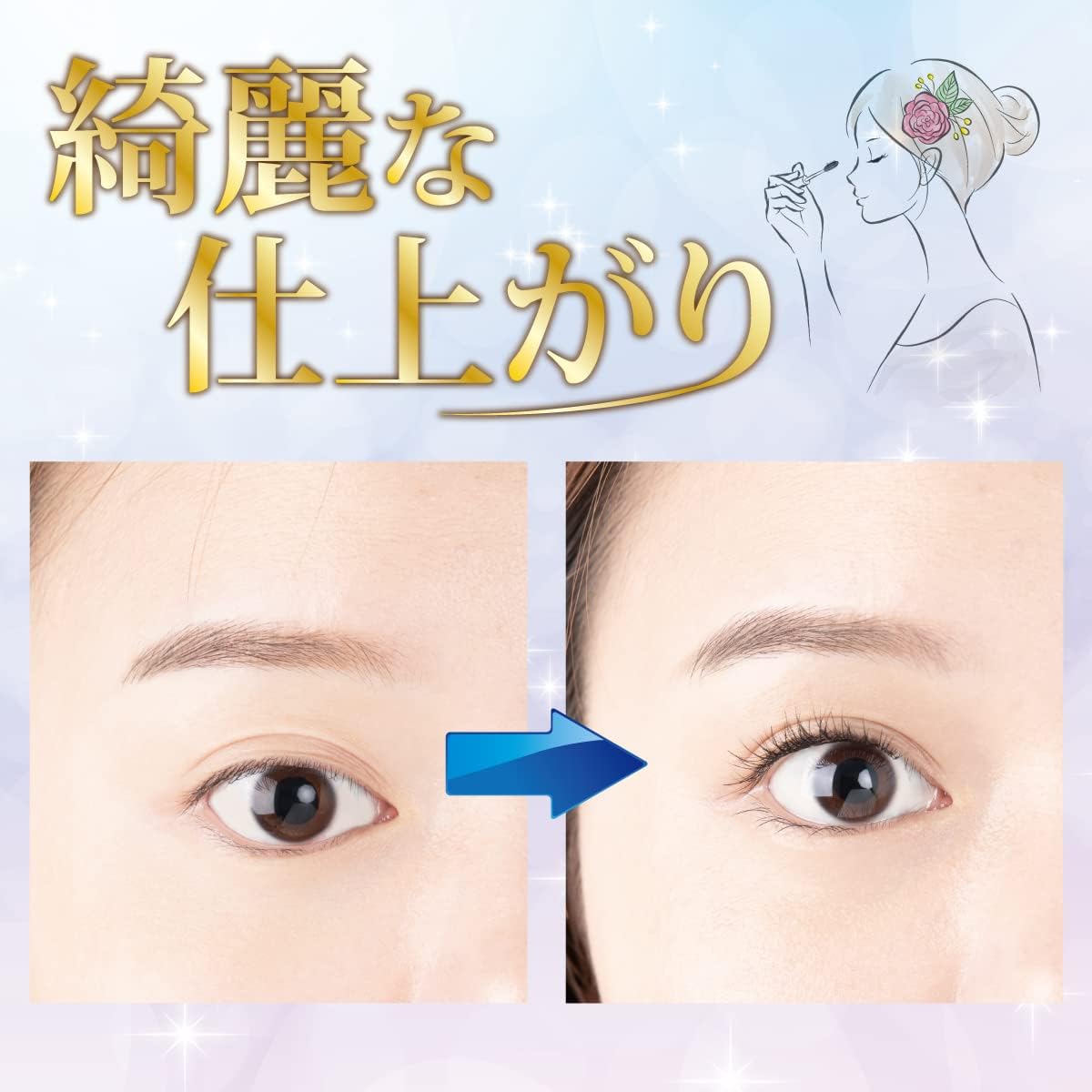 Sunenari Eyelash Glue, False Eyelash Glue, Transparent Type, Lasts 24 Hours
