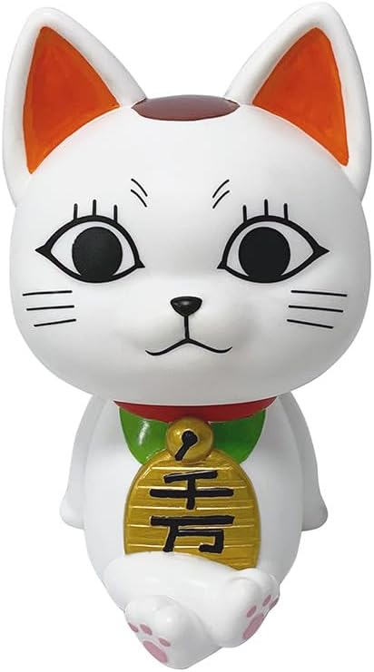 Wahatar Turbo Babaa Danda Dan Maneki Neko 3/7.1 inches (9/18 cm) Cute Painted Complete Figurine Tabletop Interior Car Figurine Decoration Cosplay Accessory Present Collector Doll Decoration (3.5
