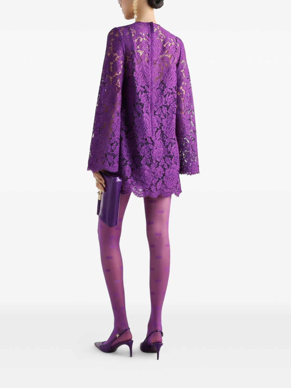 Dolce  Gabbana ドルチェ＆ガッバーナレースミニドレス - Image 4