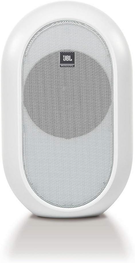 JBL Professional 104-BTW-Y3 Powered 2-Way Full Range Studio Monitor Speaker, 3 Year Warranty Model, Built-in Amplifier, 30W+30W High Output, Bluetooth 5.0 Compatible (White)