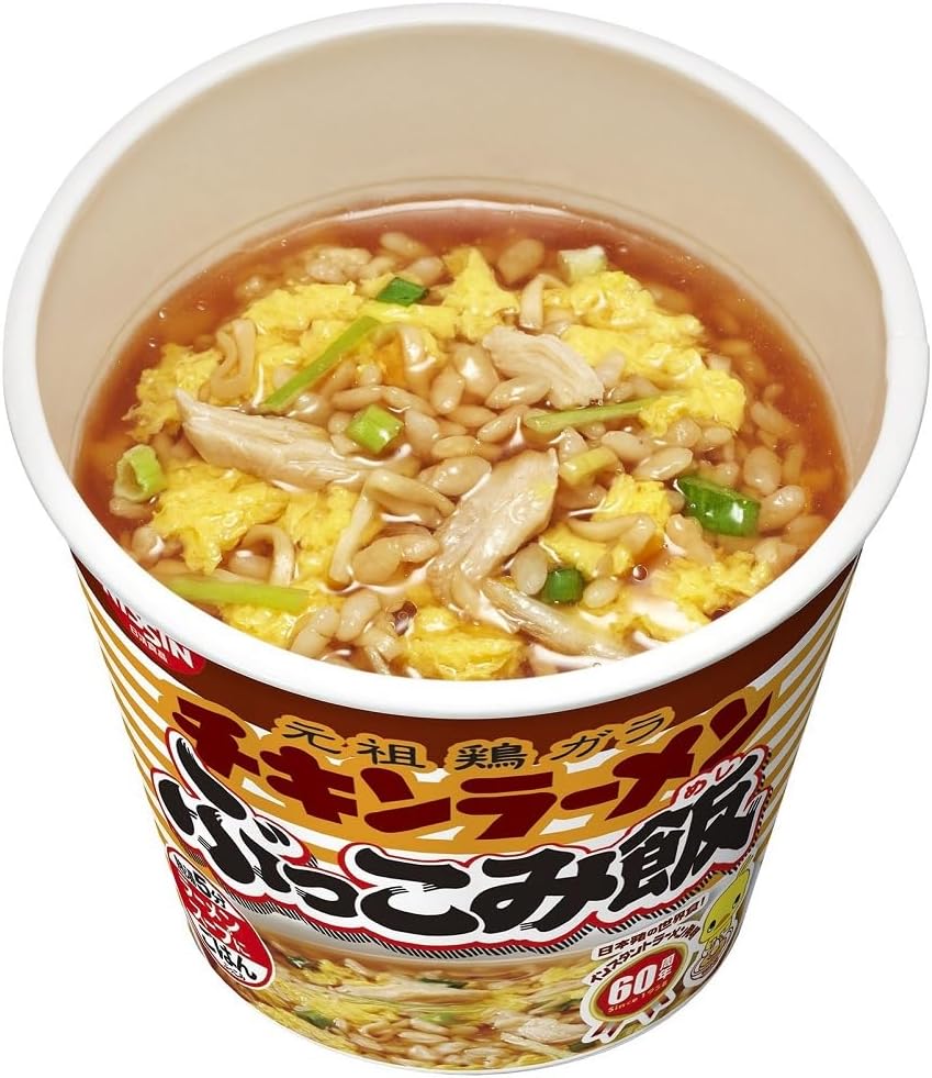 Chicken Ramen, Bukkomi Rice, Nissin Foods Instant Rice, 2.7 oz (77 g) x 6 Packs