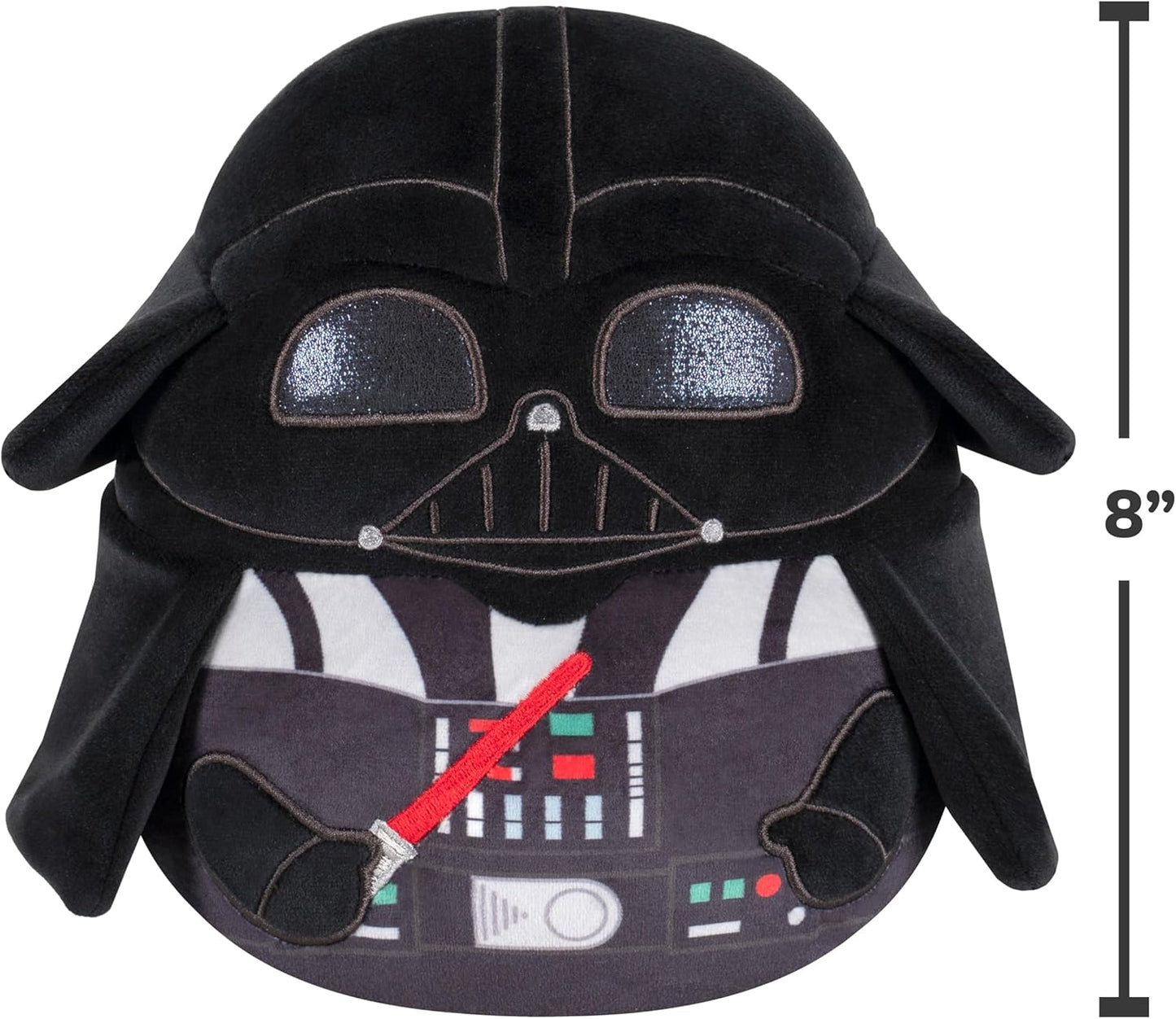 Squishmallows Peluche original de Darth Vader de Star Wars de 8 pulgadas (pequeño)