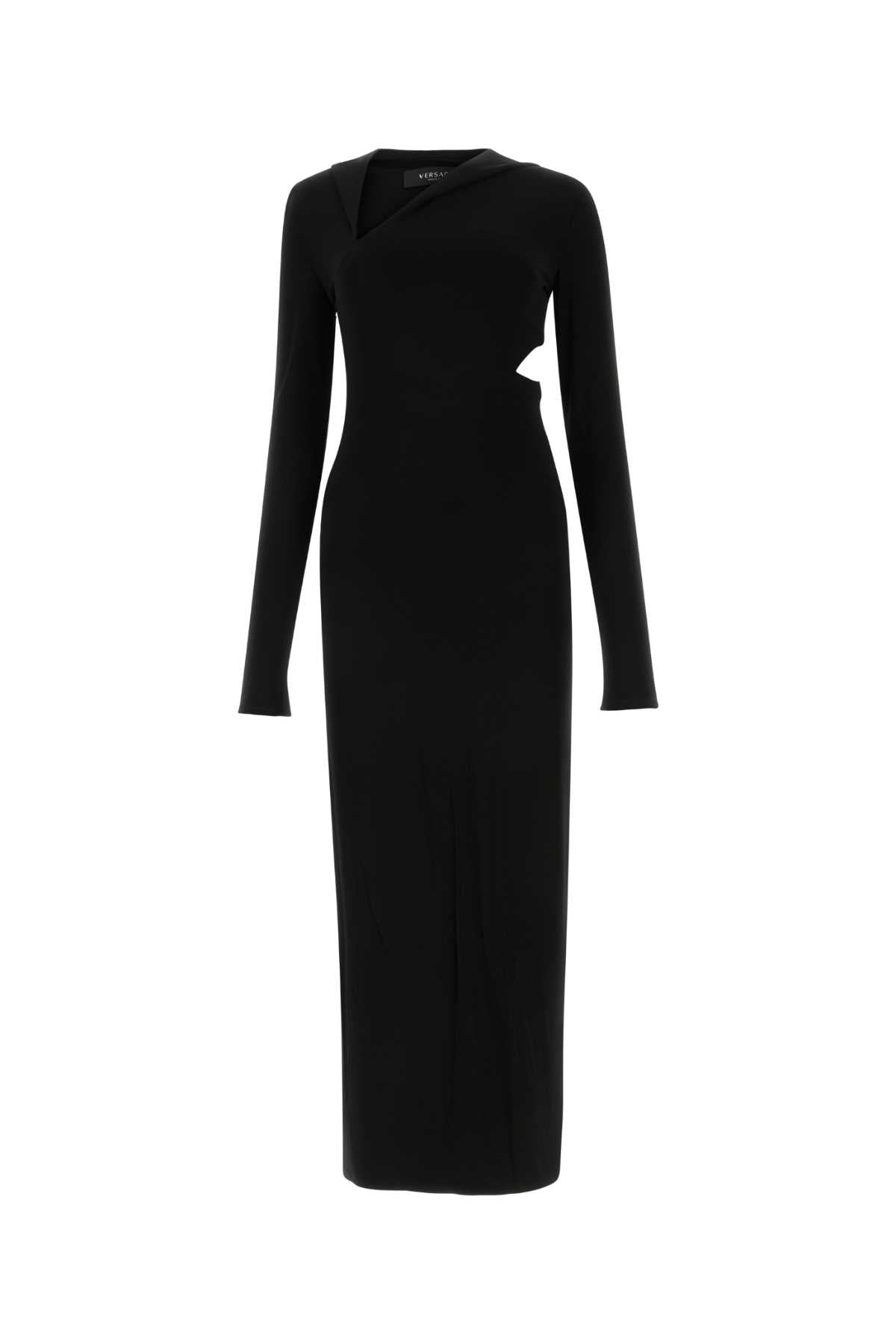 Versace ヴェルサーチブラックジャージードレス - Image 4