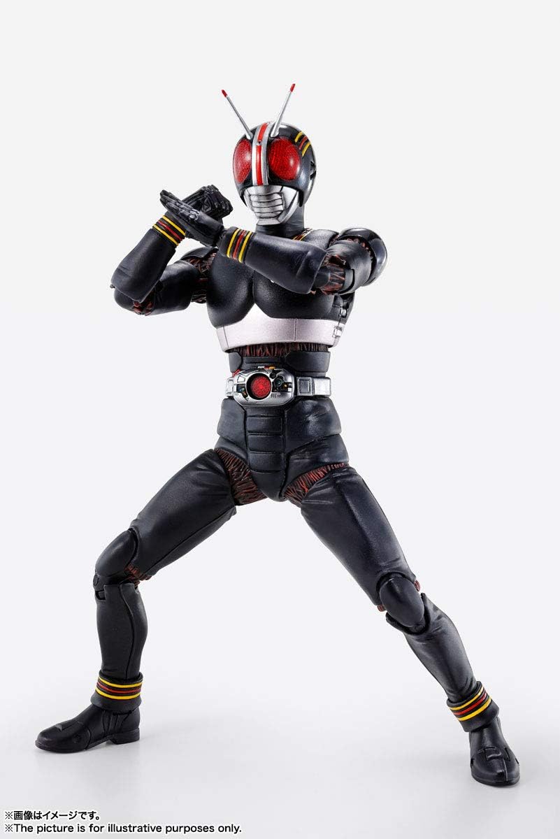 Tamashi Nations S.H. Figuarts (True Bone Carving Manufacturing Method), Kamen Rider Black, Approx. 5.9 inches (150 mm), ABS & PVC Pre-painted Action Figure