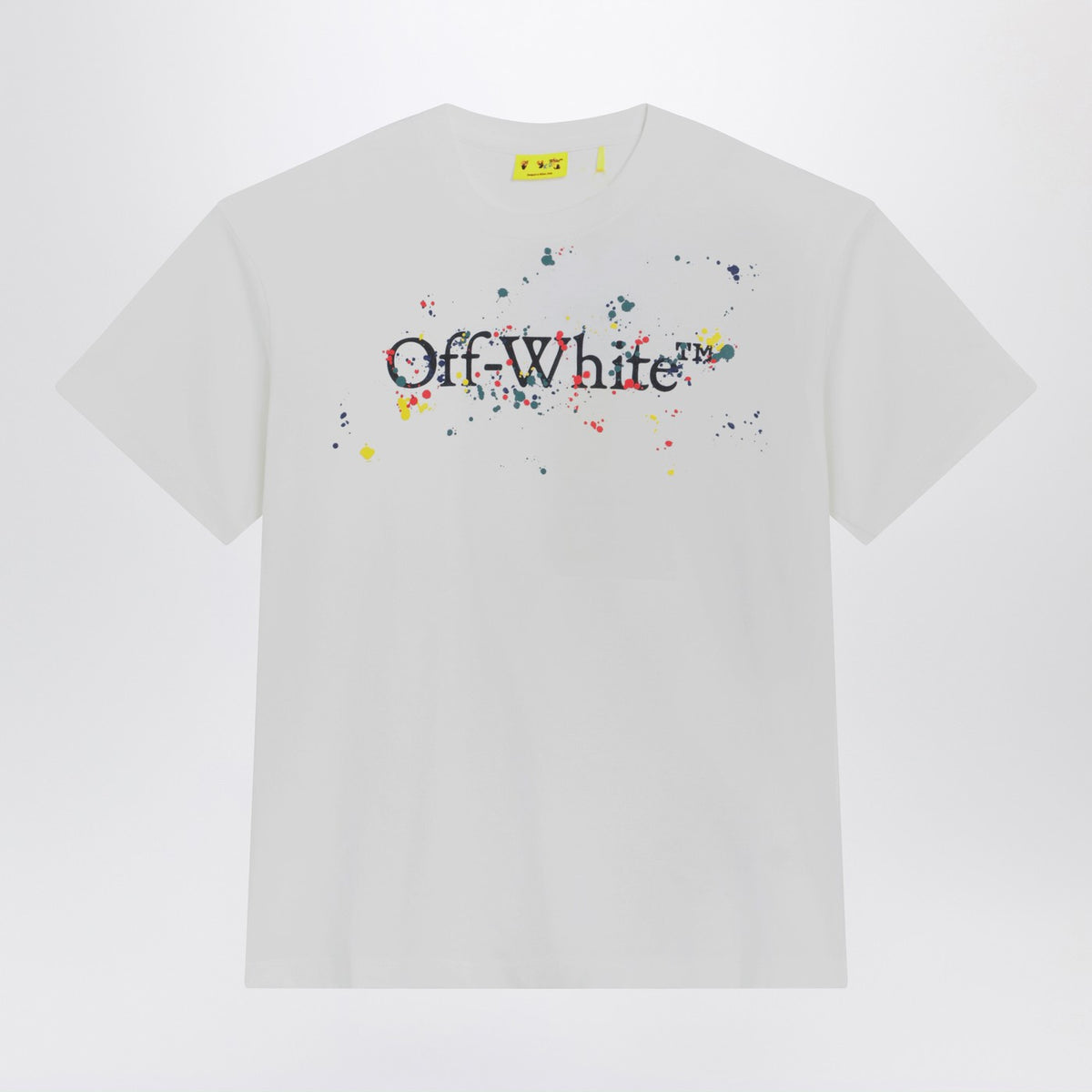Off Off White™ White Big Bookish Splat Logo T Shirt - Image 4