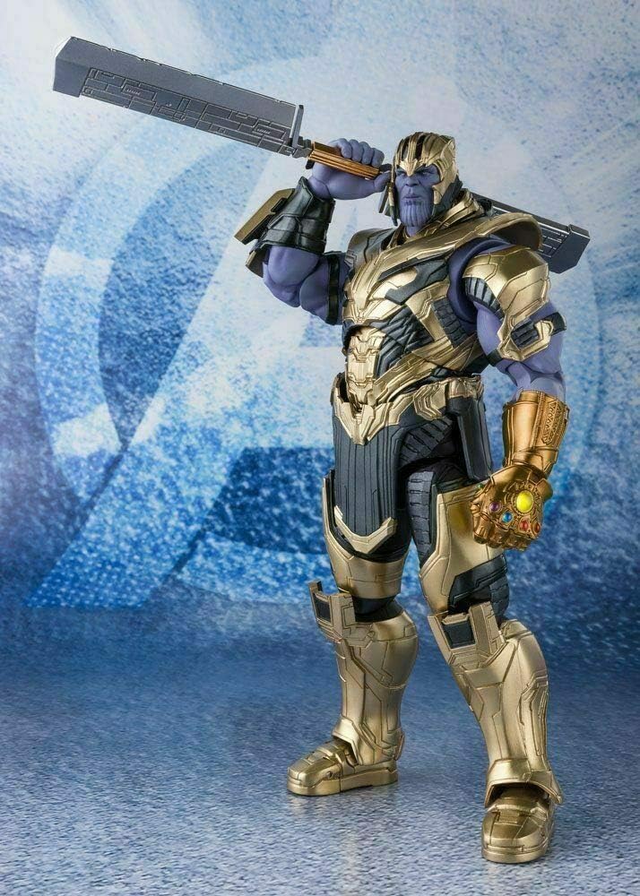 S.H. Figuarts Avengers Thanos (Avengers Endgame), Approx. 195 mm, PVC & ABS Painted Action Figure