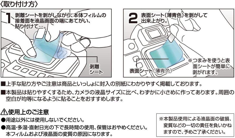 Kenko LCD protection film. LCD protector For Nikon