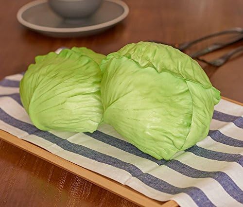 Lifelike Real Vegetable Model Food Model for Food Sample, Interior Display and More Cabbage 1 Piece