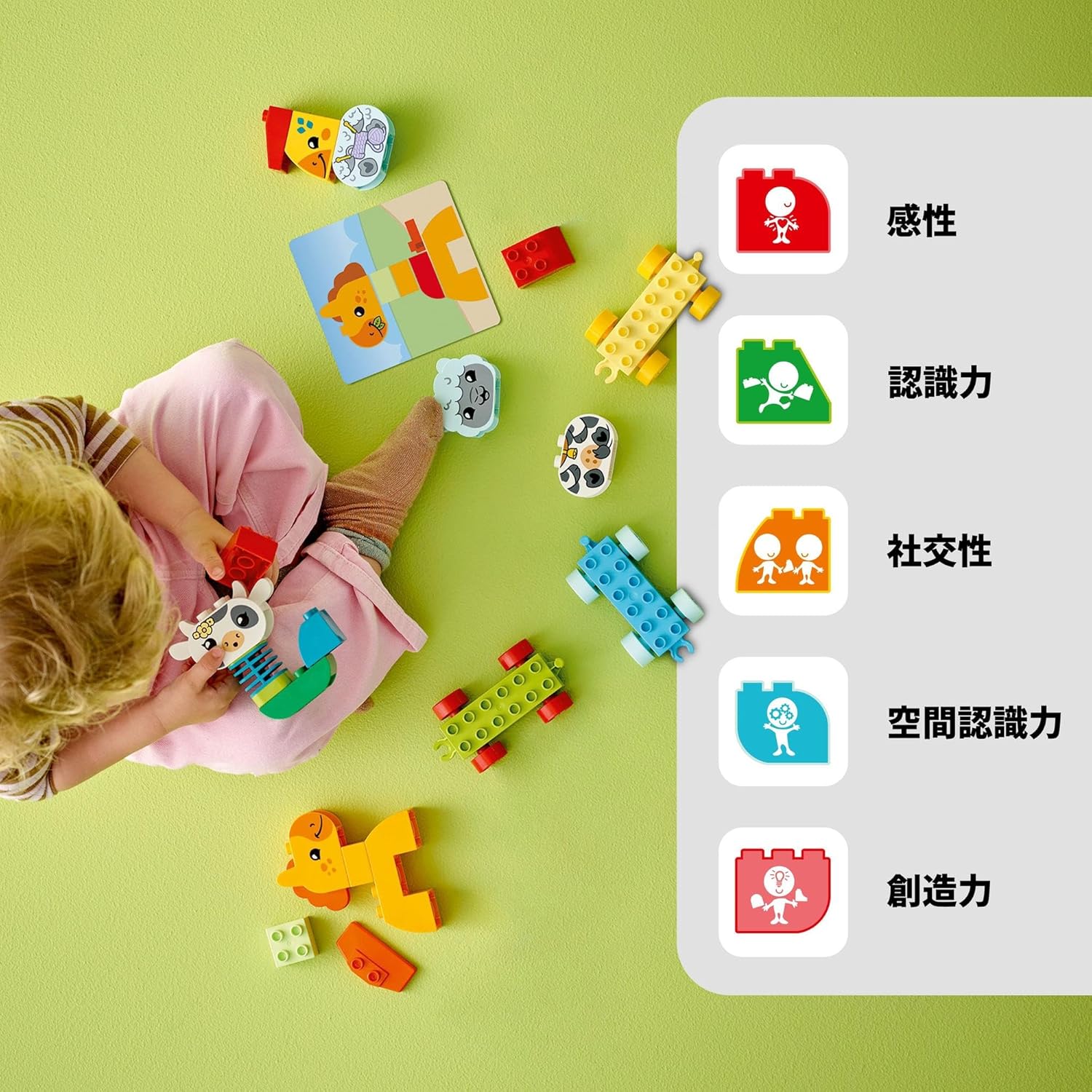 LEGO 10412 Duplo First Duplo Animal Train Toy, Present, Blocks, Toddlers, Babies, Boys, Girls, Children, 1–3 Years Old