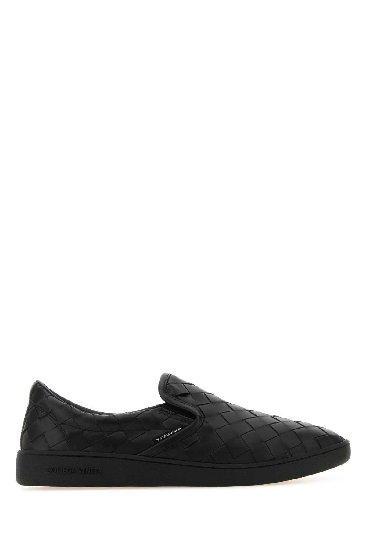 Bottega ボッテガベネタブラックレザーソーヤースリップオン - Image 4
