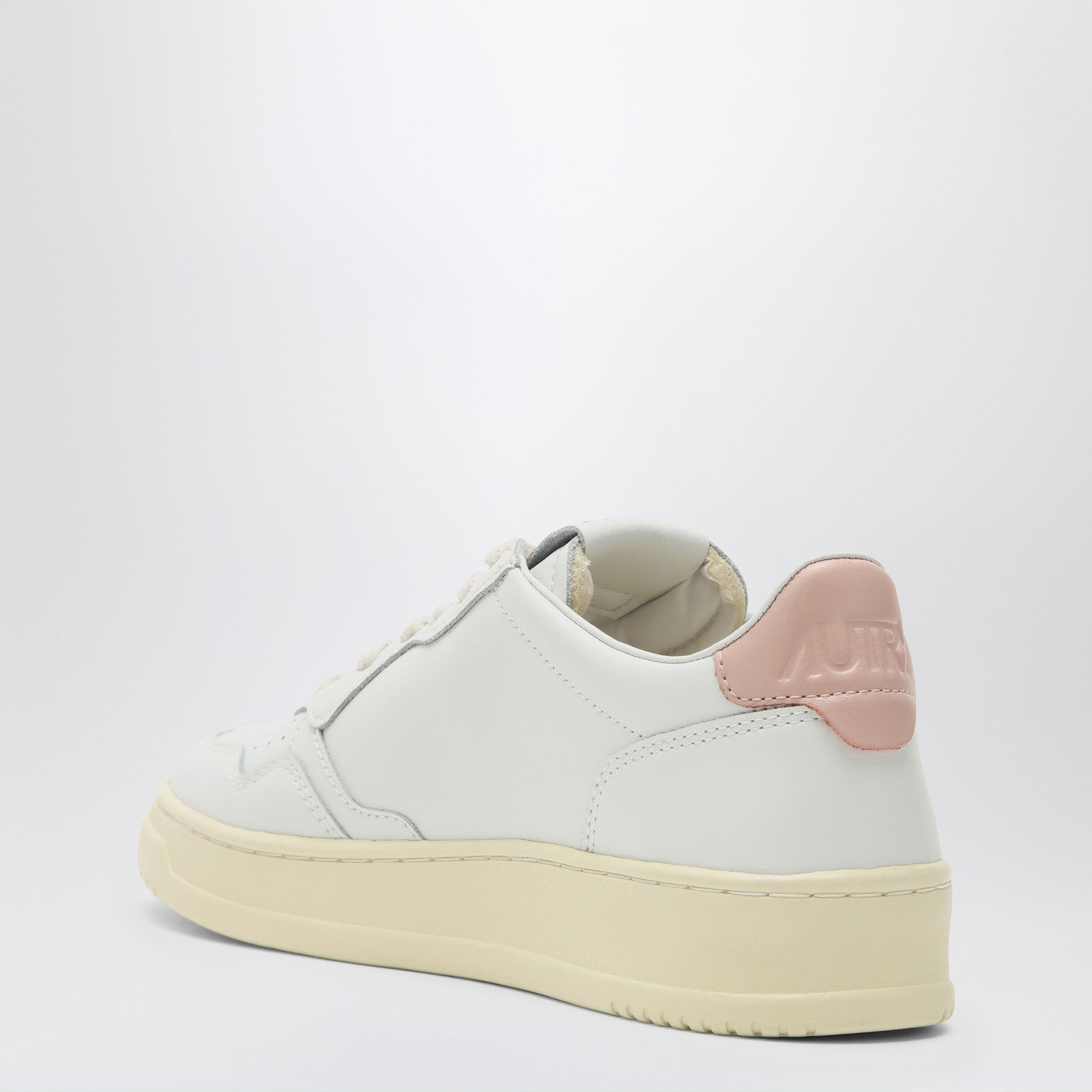 Autry White/Pink Leather Medalist Sneakers - Image 4