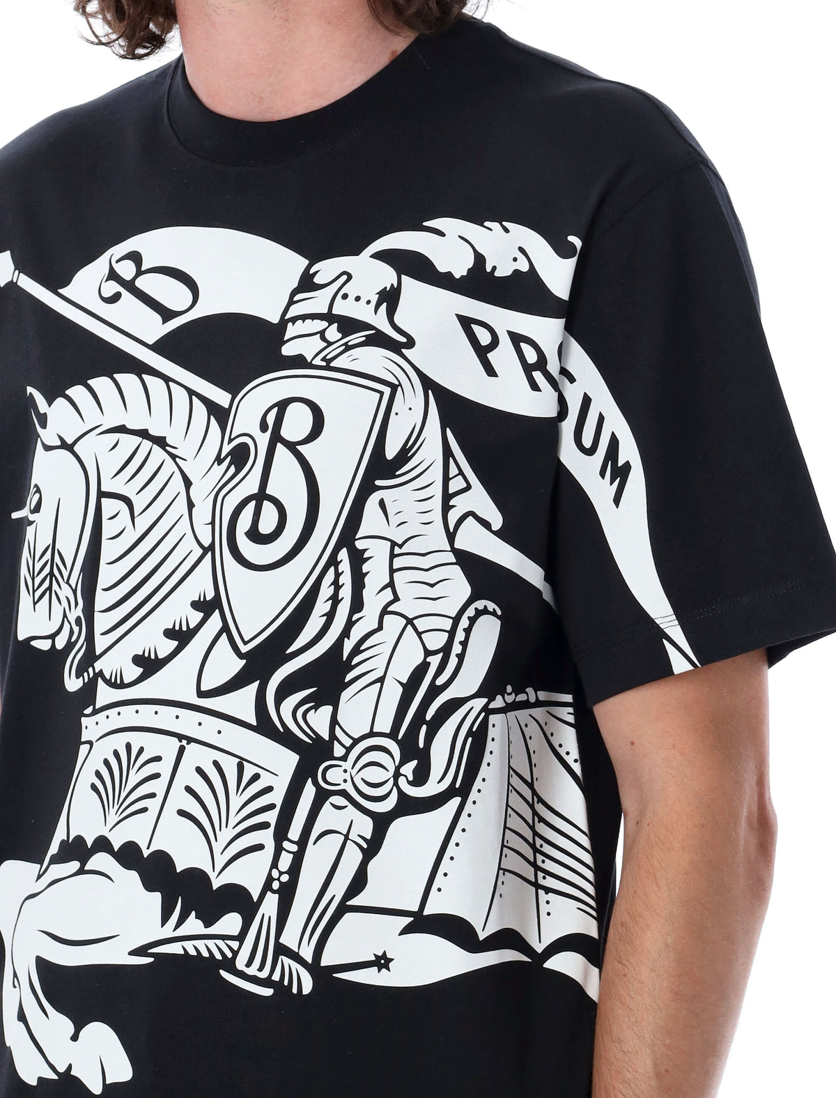 Burberry バーバリーTシャツとポロスブラック - Image 4