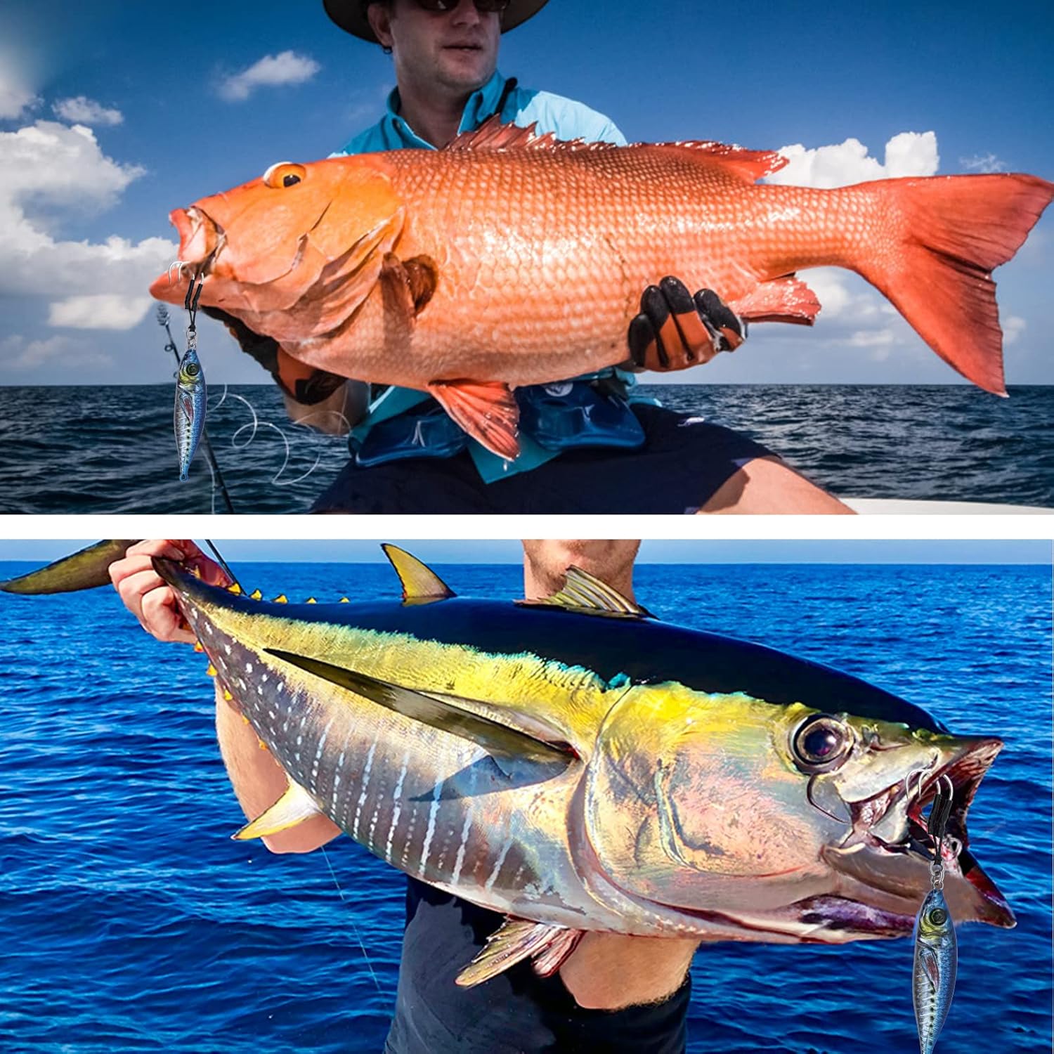 Goture Metal Jigs, Set of 6, Jigging, Saltwater Fishing, Boat Fishing, Lure Set, Metal Jig Set, Slow Jigging, High Distance, Surf, Madi, Rootfish, Bluefish, Sea Bass, Flounder, Variety of Colors, 0.2