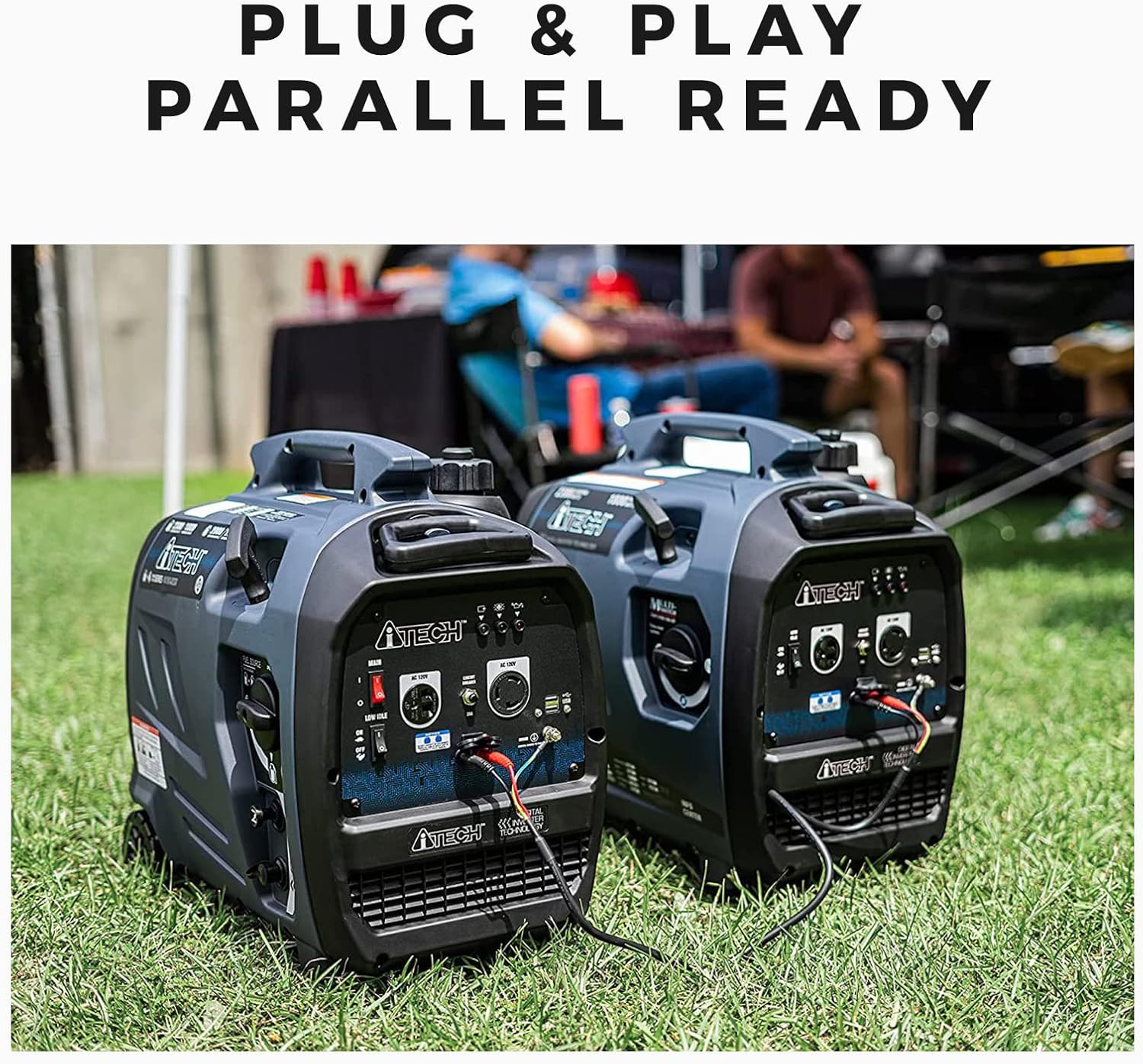 A-ITECH 2300ワット デュアル燃料 RV対応 ポータブルインバーター発電機 小型 超静音操作 家庭や緊急時用 EPA&CARB準拠 AT20-223001