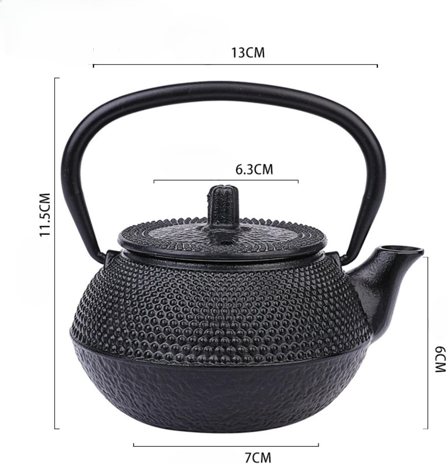 南部鉄器鉄瓶直火対応やかん鉄びん鉄器鋳物茶道道具鉄分補給伝統工芸品コンパクト急須ポット新築引っ越し母の日ギフトお祝い (1600ml,1)