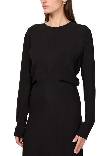 TOTEME Long sleeve dress in viscose - Image 4