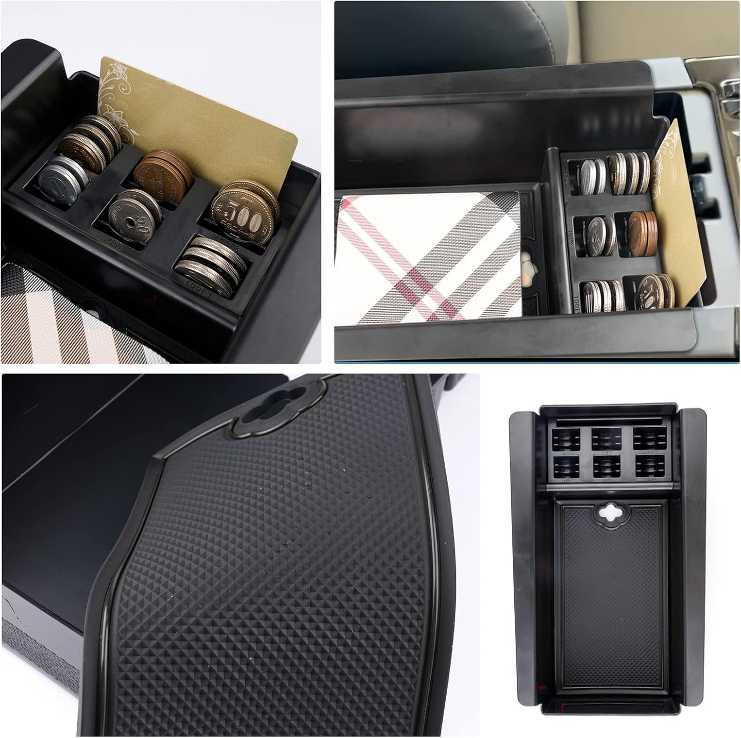 ruiya 2023 New Model Toyota Prius 60 Series Prius 60 Exclusive Console Tray, Console Box, Center Console Accessories, Small Compartment, Coin Holder, Coin Case, ABS Material, Charging USB Function, No