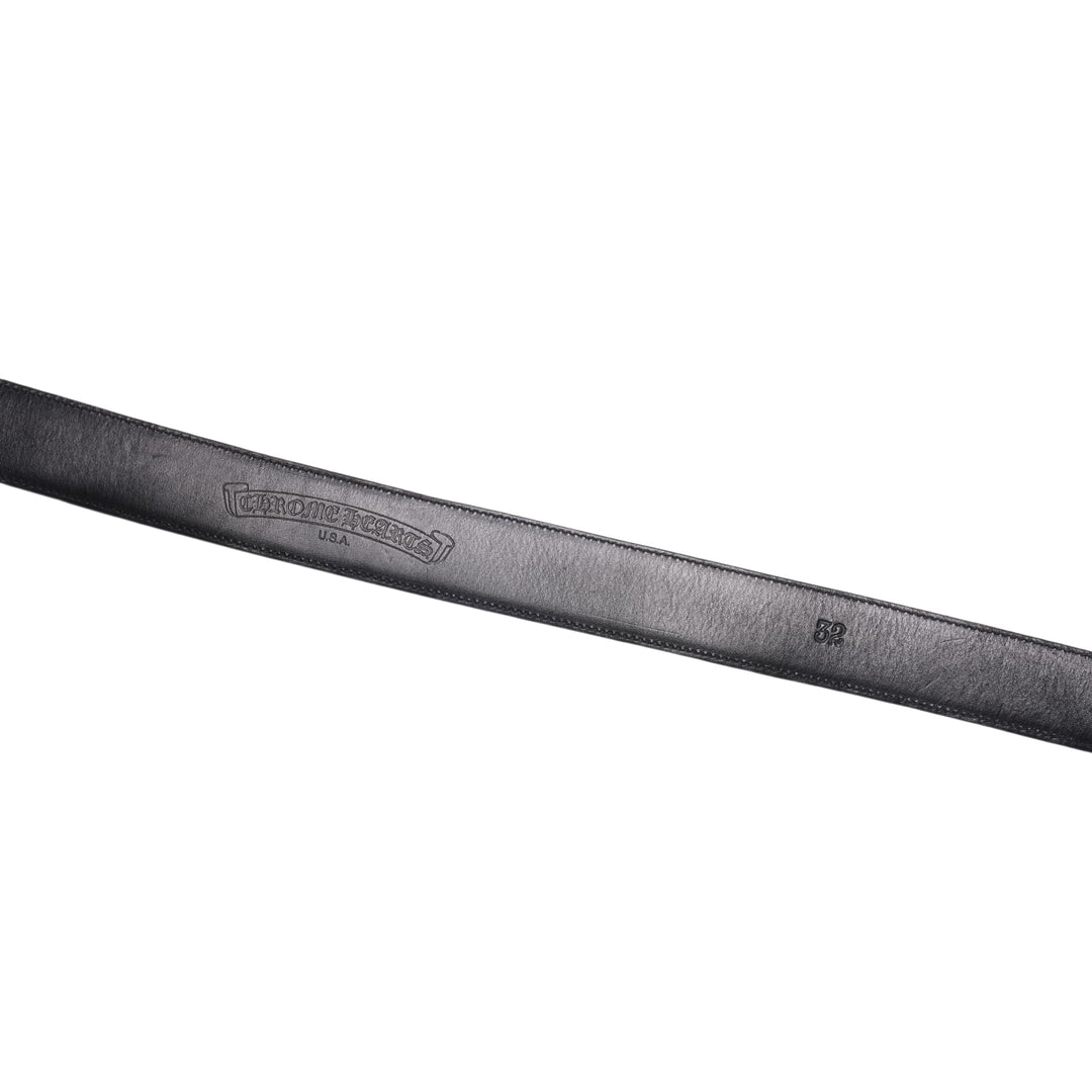 CHROME HEARTS 'DIAMOND DAGGER' LEATHER BELT