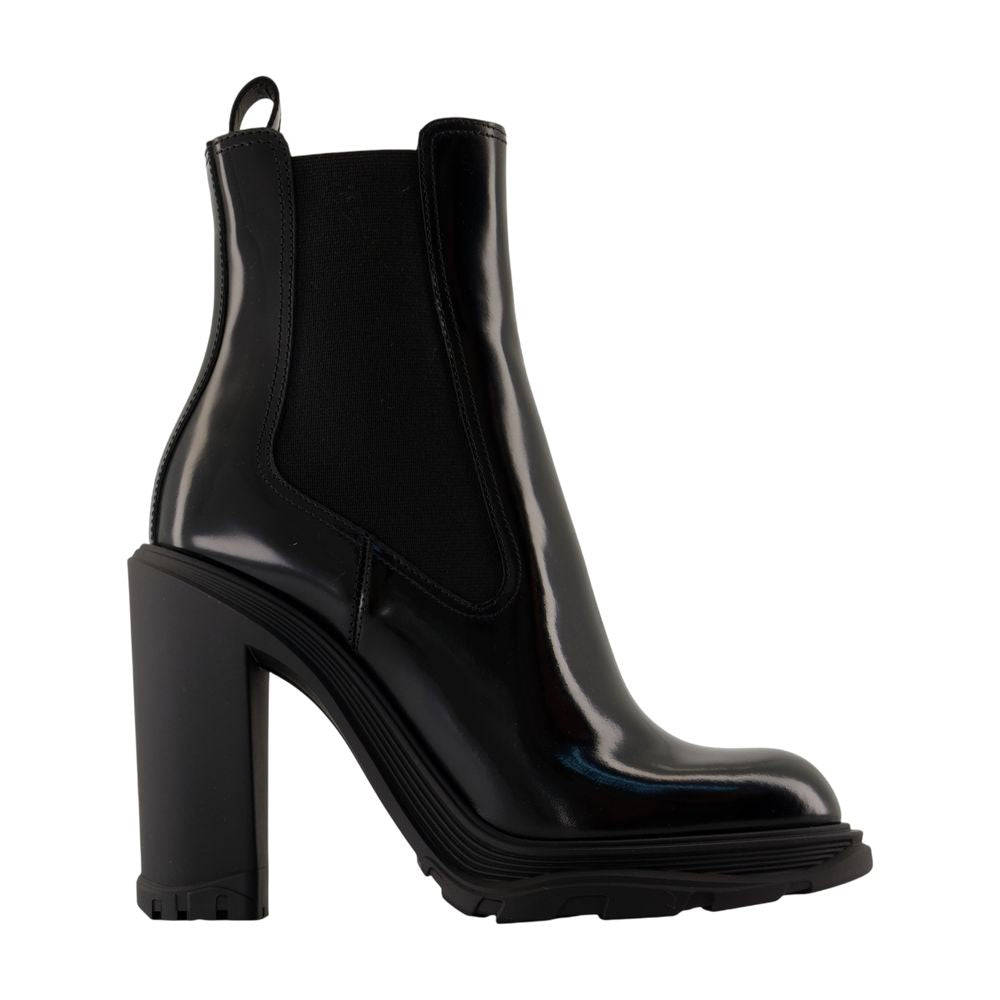 Alexander 黒い革のブーツ - Image 4