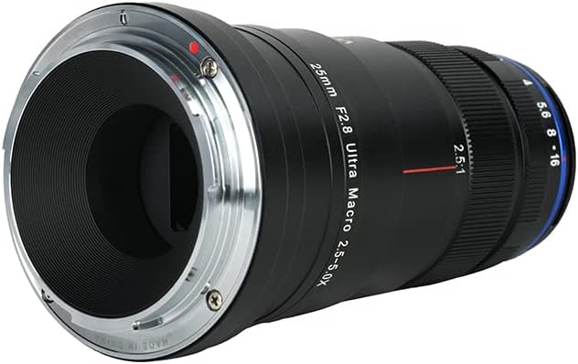 Venus Laowa 25mm f/2.8 2.5-5X Ultra Macro Manual Focus Lens for Canon EF Mount Cameras