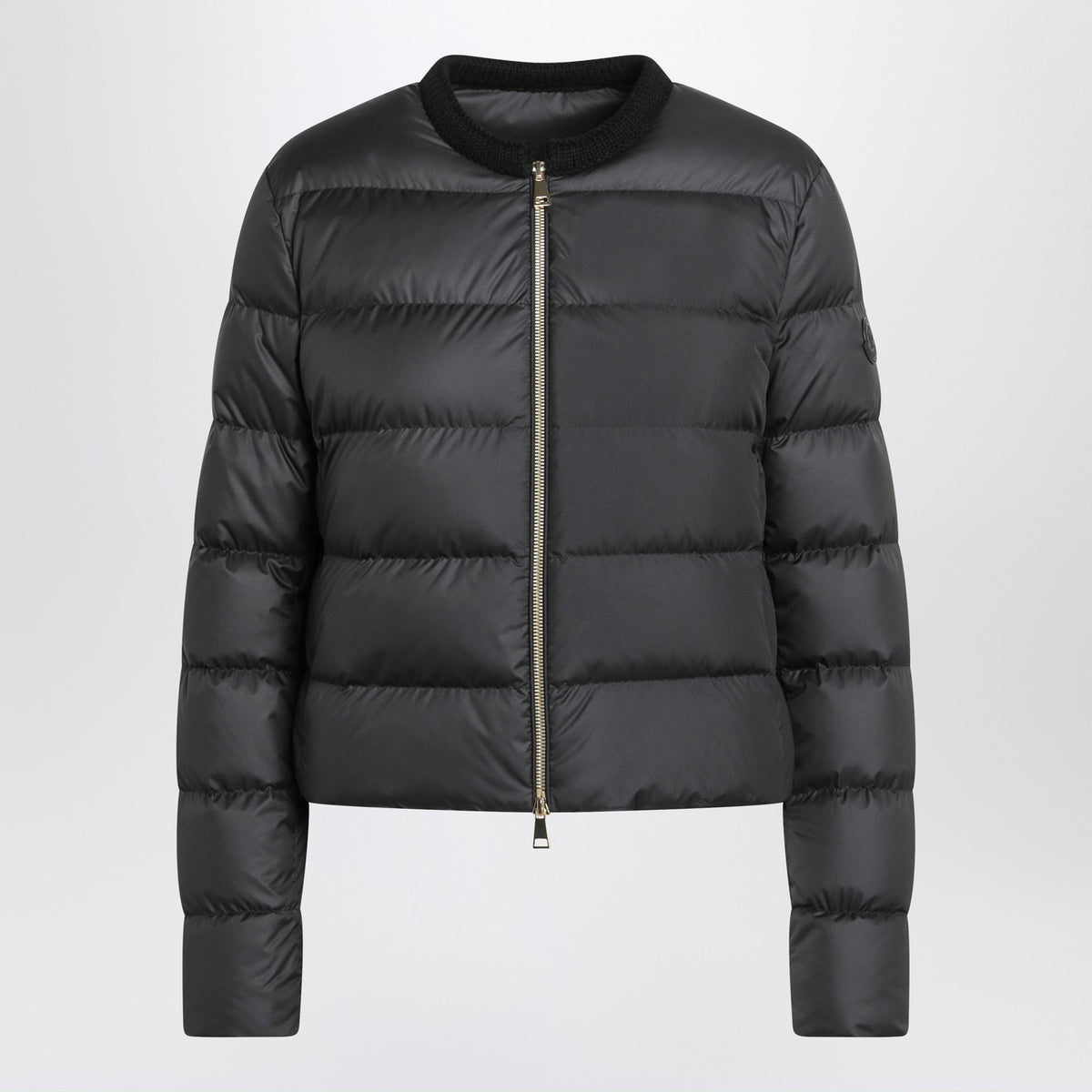 Moncler Moncler Black Short Zip Up Puffer Jacket - Image 4
