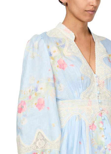 ZIMMERMANN Lucky lace plunge mini dress - Image 4