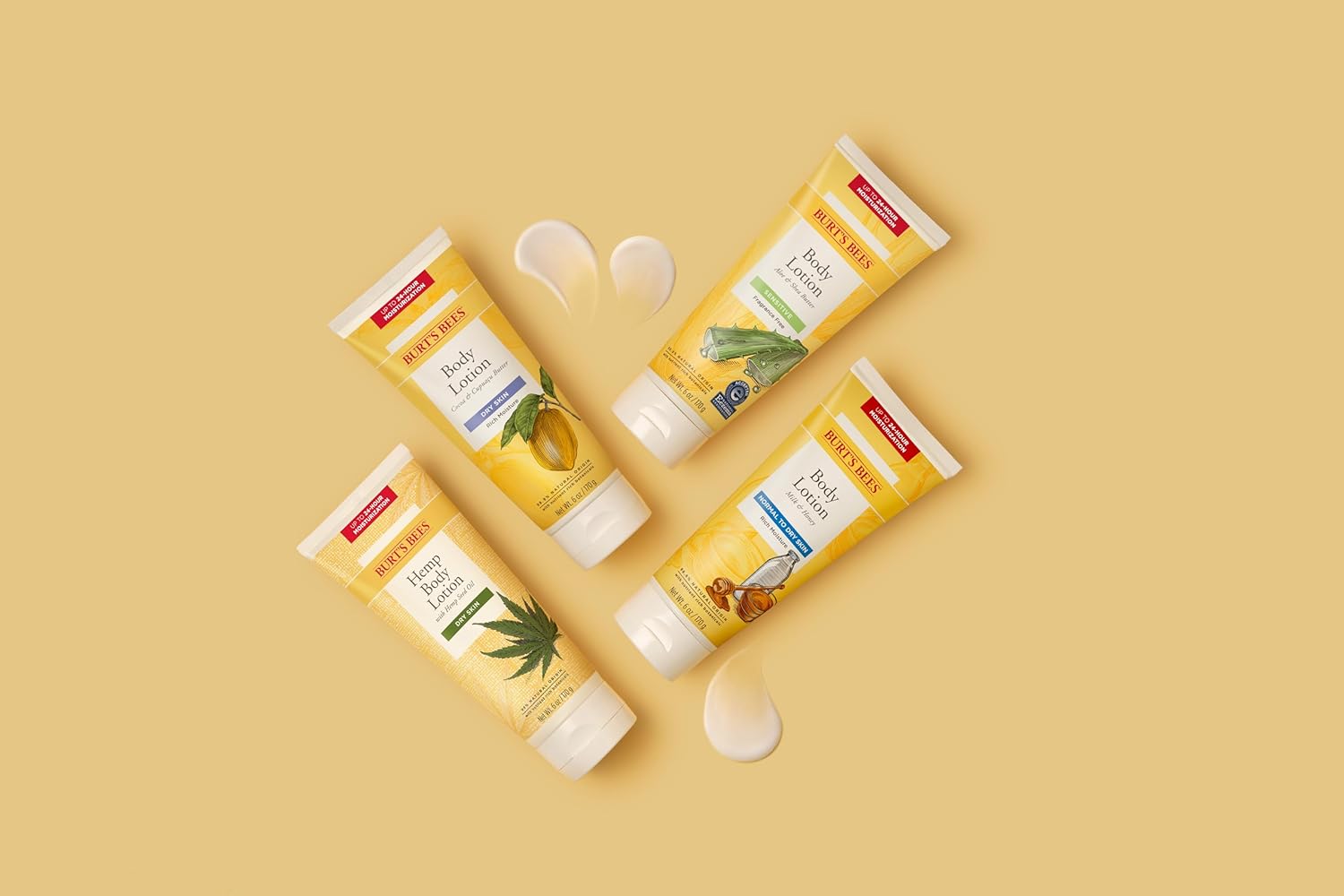Burts Bees Loción corporal para piel normal a seca con leche y miel, 6 onzas (el paquete puede variar)