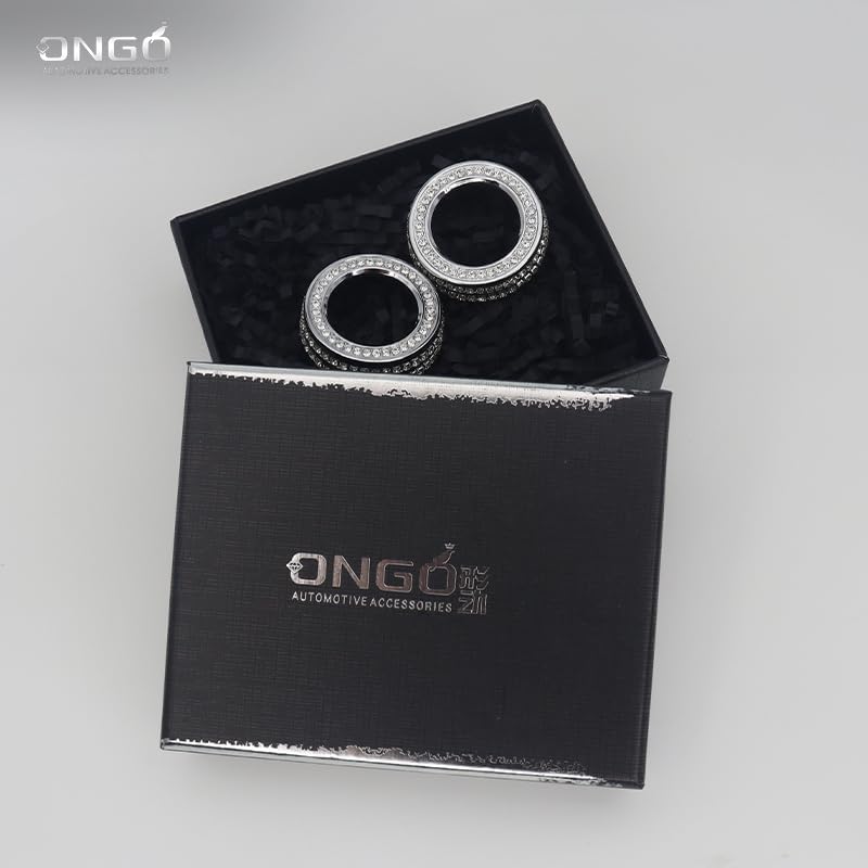 Toyota Corolla Starter Switch Ring Air Conditioner Knob Diamond Crystal Decoration Plate Interior Parts Treasure Ossa Genuine Zirconia Shiny Custom Plated High Hardness Zinc Alloy Easy