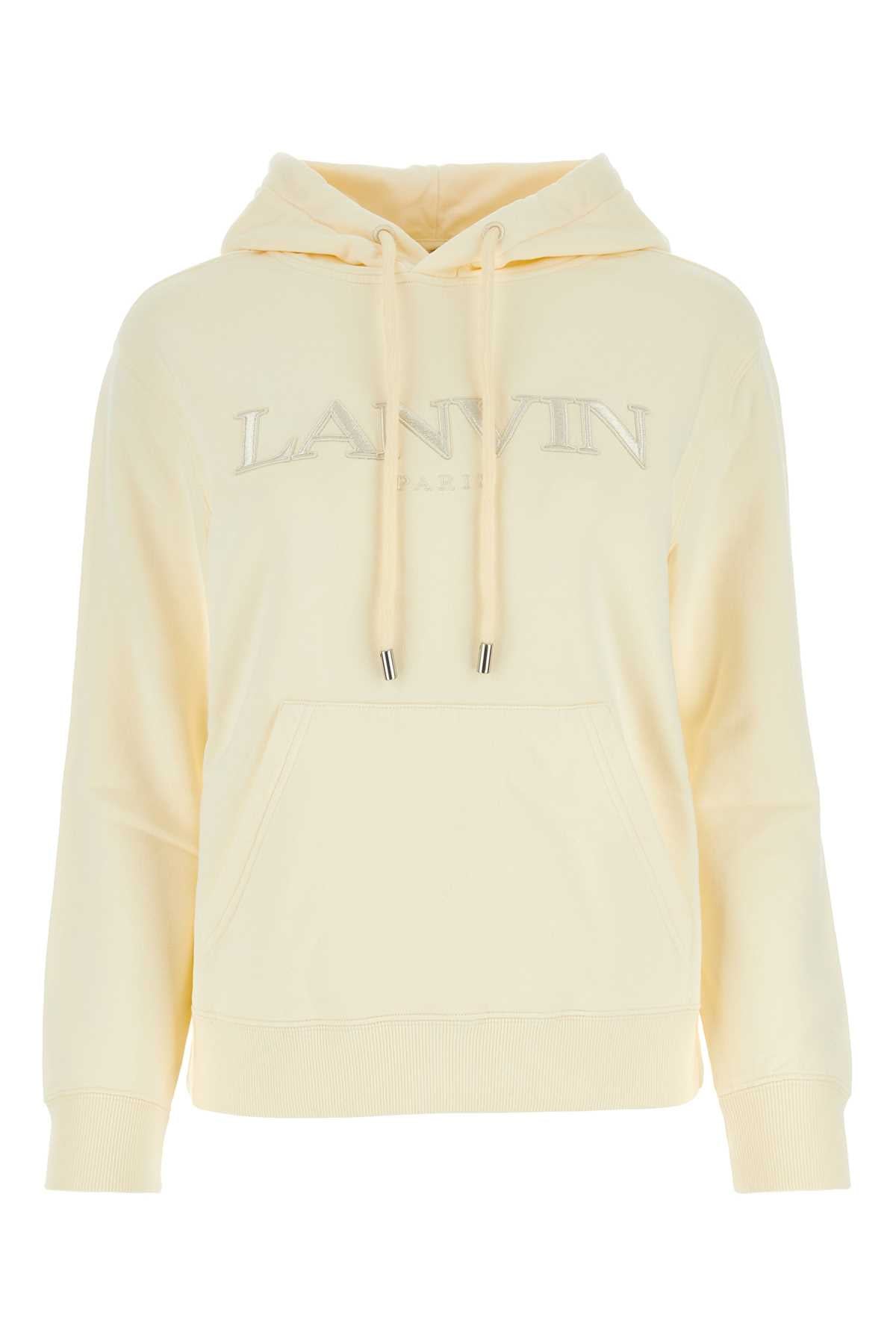 Lanvin ランバンクリームコットンスウェットシャツ - Image 4