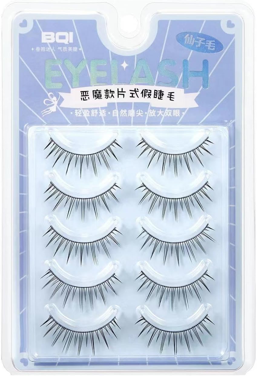 Barbie Comics False Eyelashes, Natural, Popular, Natural Eyelashes, Soft, Top Eyelashes, Natural, Waterproof, Transparent Axis, Handmade Eyelashes, Natural Eyelashes, Reusable, Split Type, False