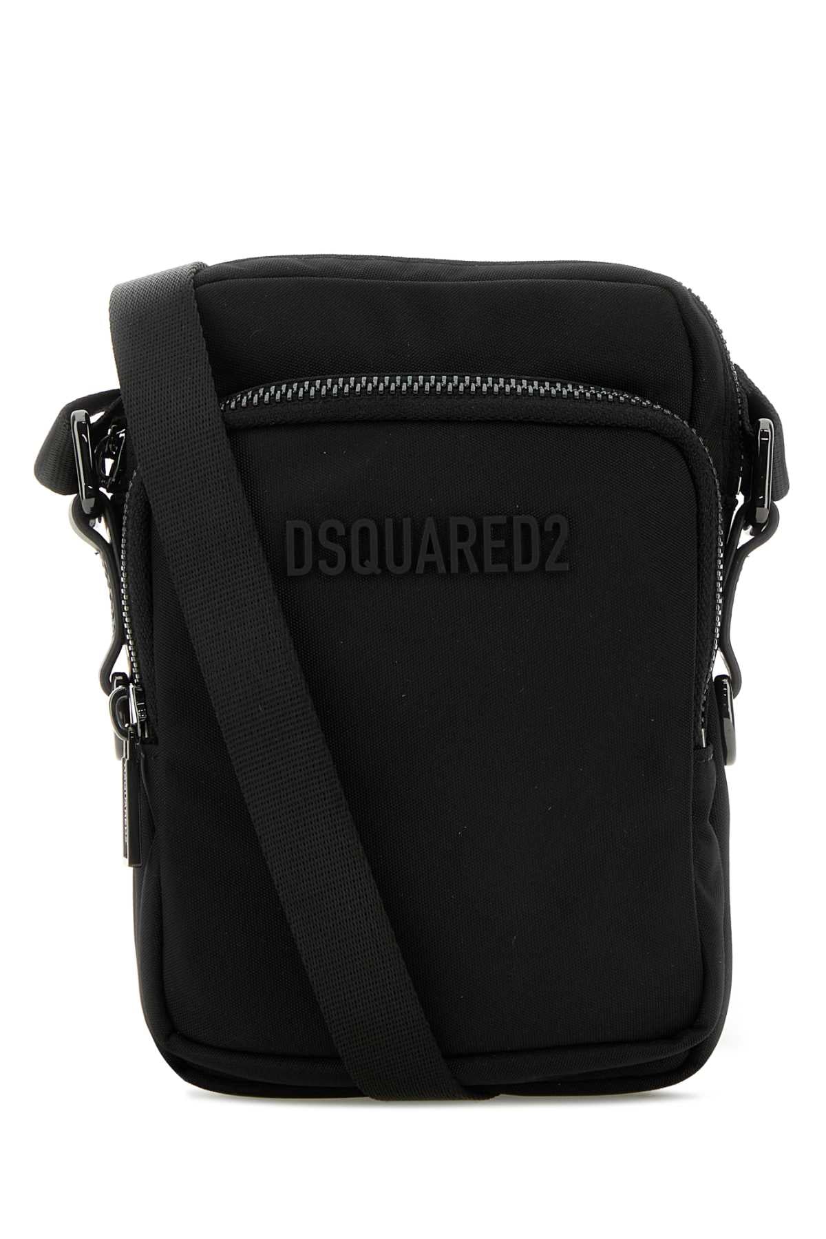 Dsquared2 Dsquared Black Canvas Urban Crossbodyバッグ - Image 4