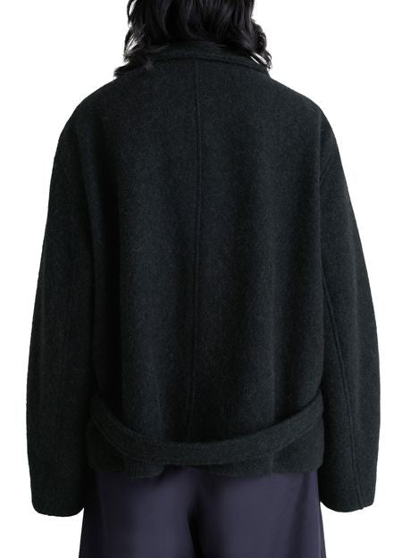 LEMAIRE Short asymmetrical bathrobe coat - Image 4