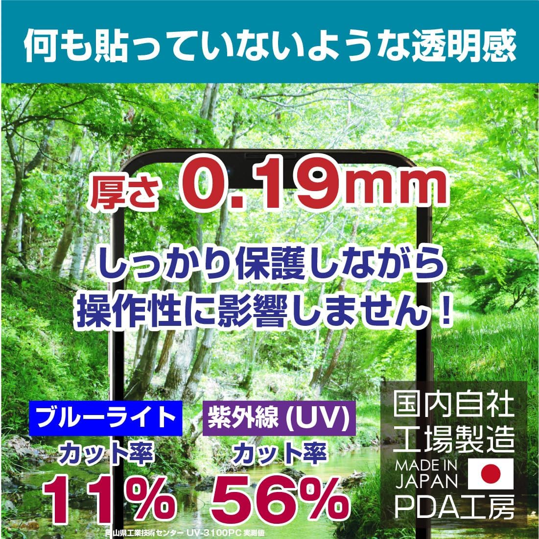 PDA Koubou AQUOS R9 Compatible 9H High Hardness [Gloss] Protective Film [For Camera Lens] Made in Japan