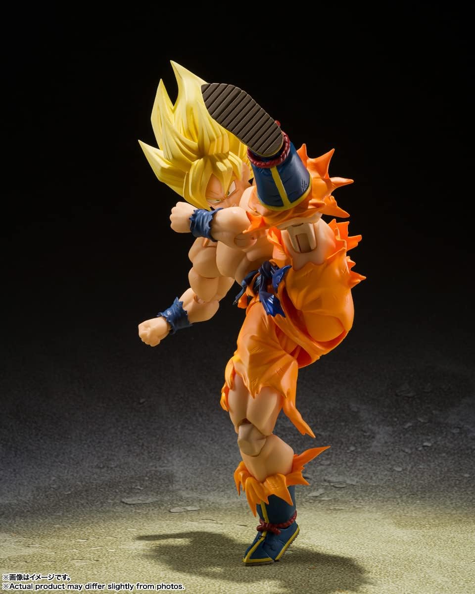 Bandai Spirits S.H. Figuarts Dragon Ball Super Saiyan Son Goku - Legendary Super Saiyan - Approx. 5.7 inches (145 mm), ABS & PVC Pre-painted Action Figure
