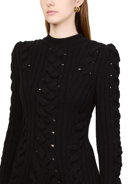 MCQUEEN Mini cable knit dress - Image 4