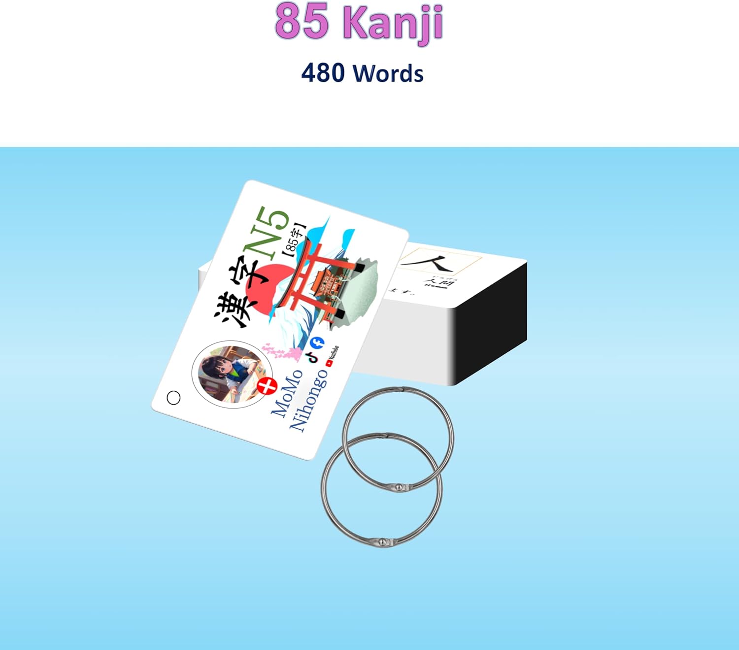 N5 - JLPT N5 Kanji Flashcards Japanese Language Proficiency Test with English (日本語能力試験)