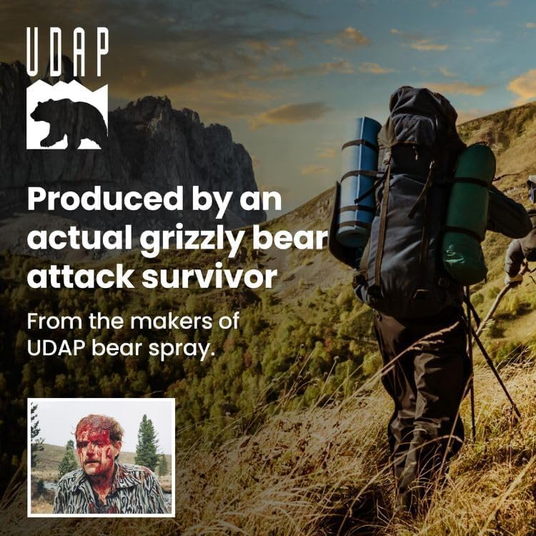 UDAP Bear Spray with Holster (Adopted by the US Forest Service) Regular Imported Item Bear Spray Commercial Use Municipal Introduction Corporate Dedicated Holster