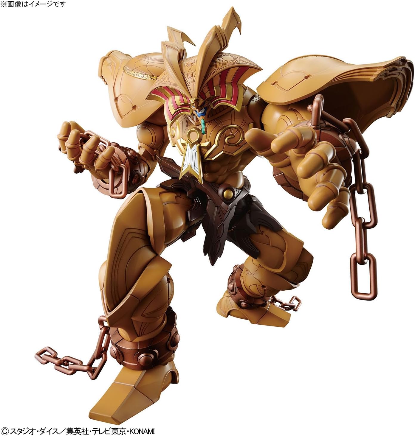 BANDAI SPIRITS Figure-rise Standard Amplified Yu-Gi-Oh! Duel Monsters Summoner God Exodia, Color-coded Plastic Model