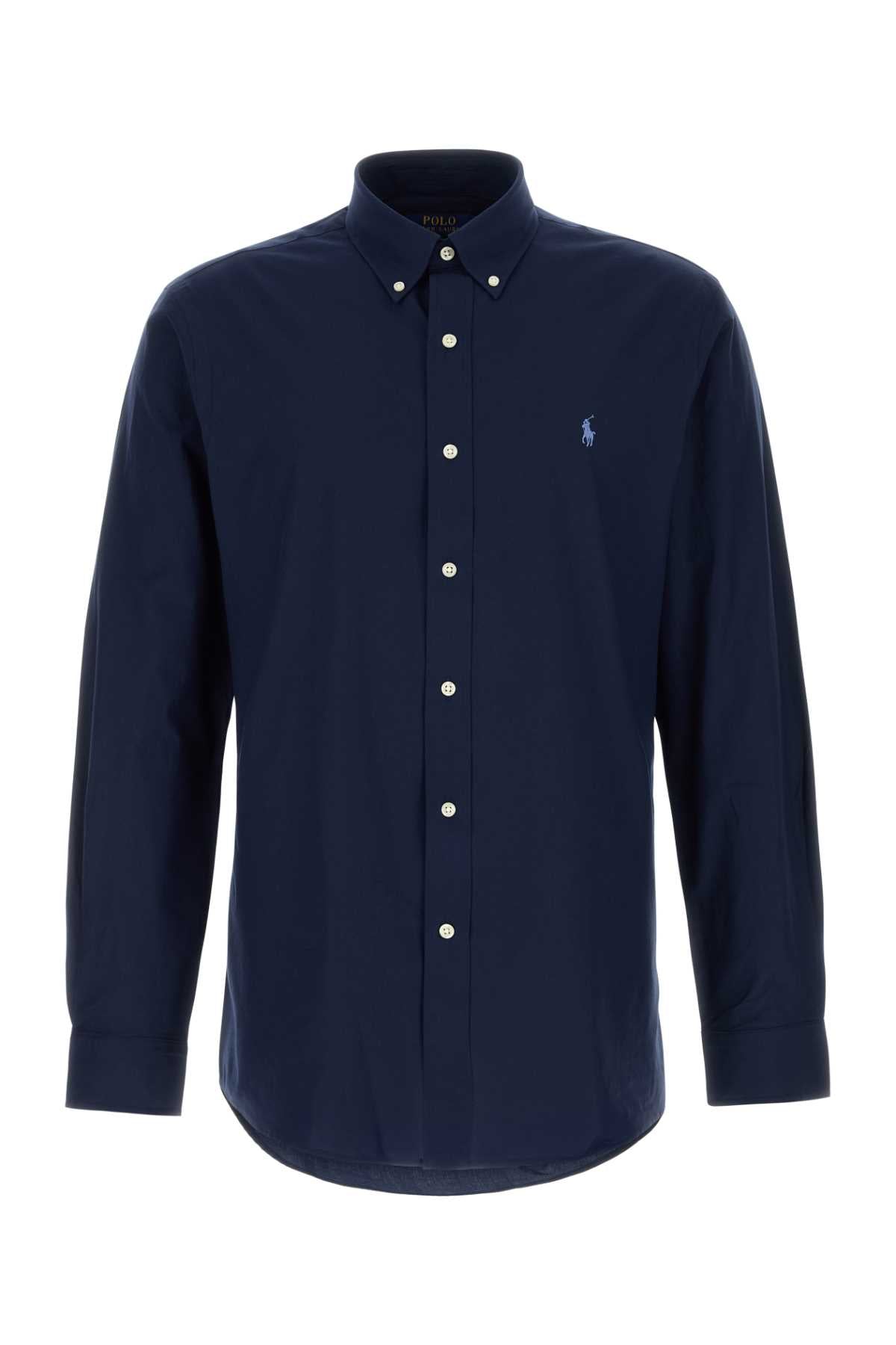 Polo ポロ ラルフローレン ダークブルー ストレッチ ポプリン シャツ - Image 4