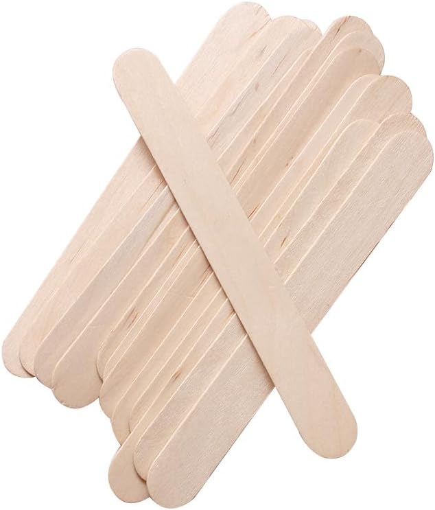 Brazilian Wax Hair Removal Spatula, Pack of 100 Hair Removal Wooden Sticks, Disposable Wood Sticks, For Hair Removal, Waxing, Commercial Use, Beauty Salon, Home Use, DIY Handmade, Arts & Free Study